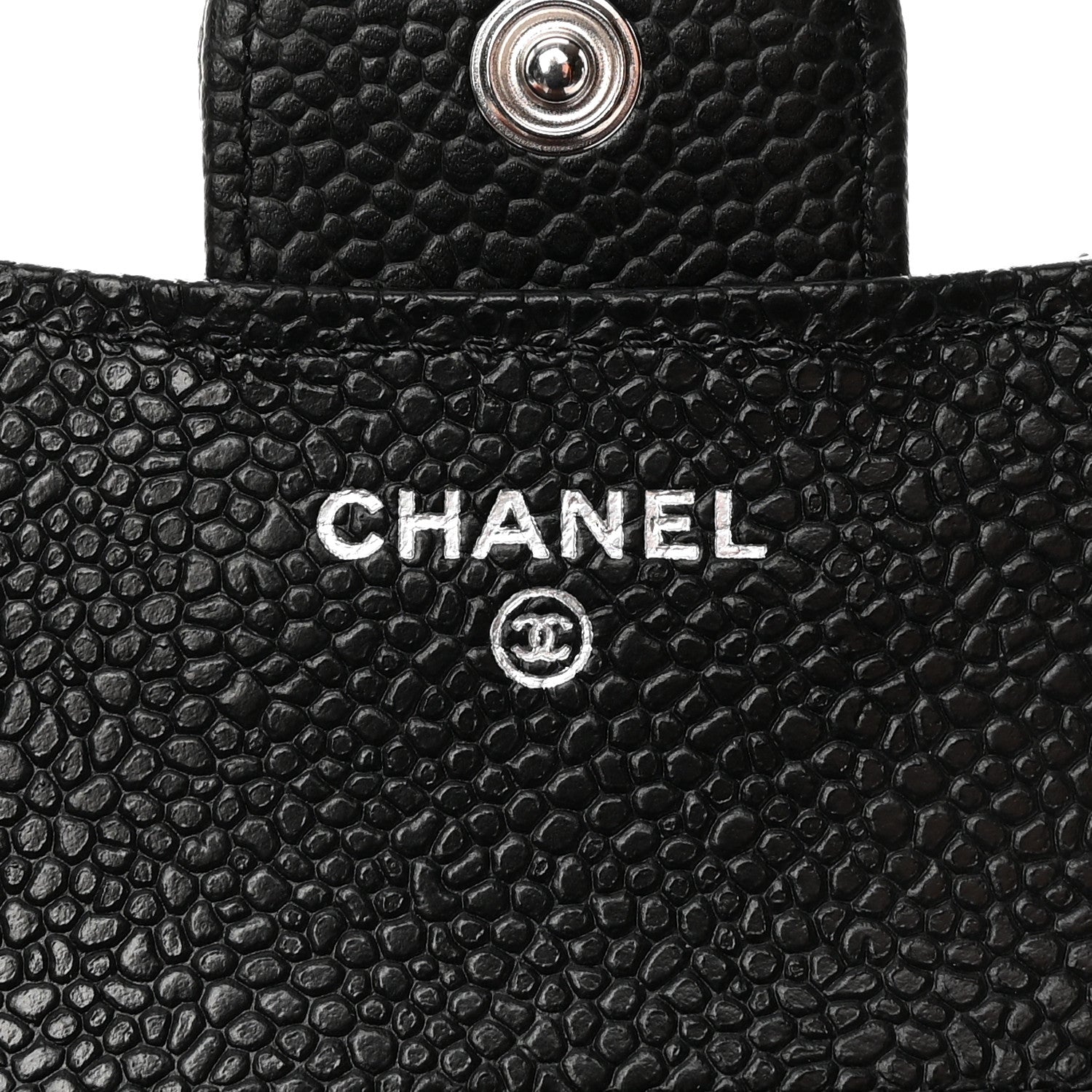 Chanel Caviar Quilted Compact Flap Wallet Black 6 of 9