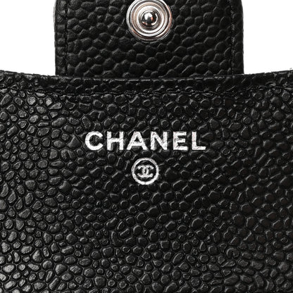 Chanel Caviar Quilted Compact Flap Wallet Black 6 of 9