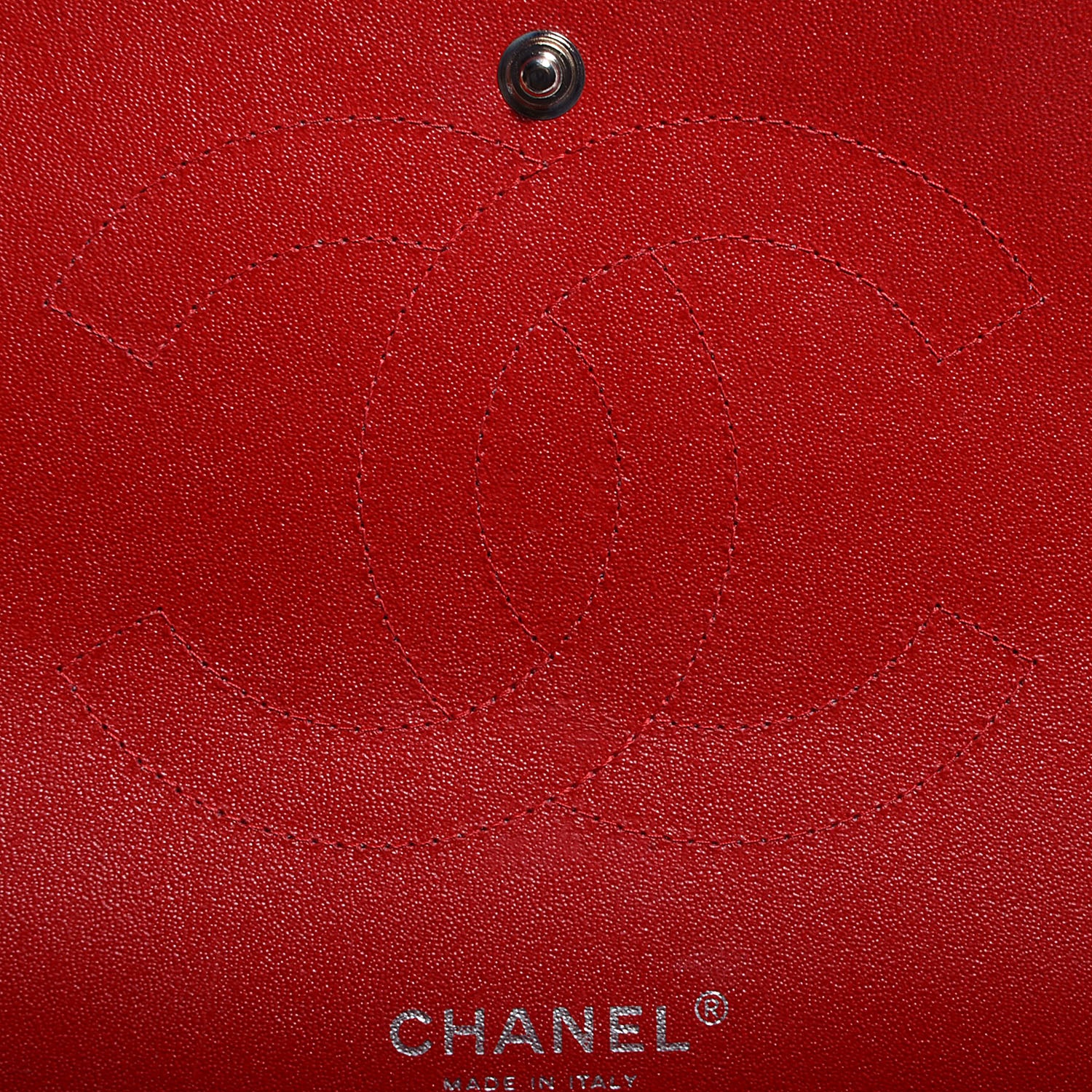 Chanel Lambskin Quilted Jumbo Double Flap Red 7 of 9