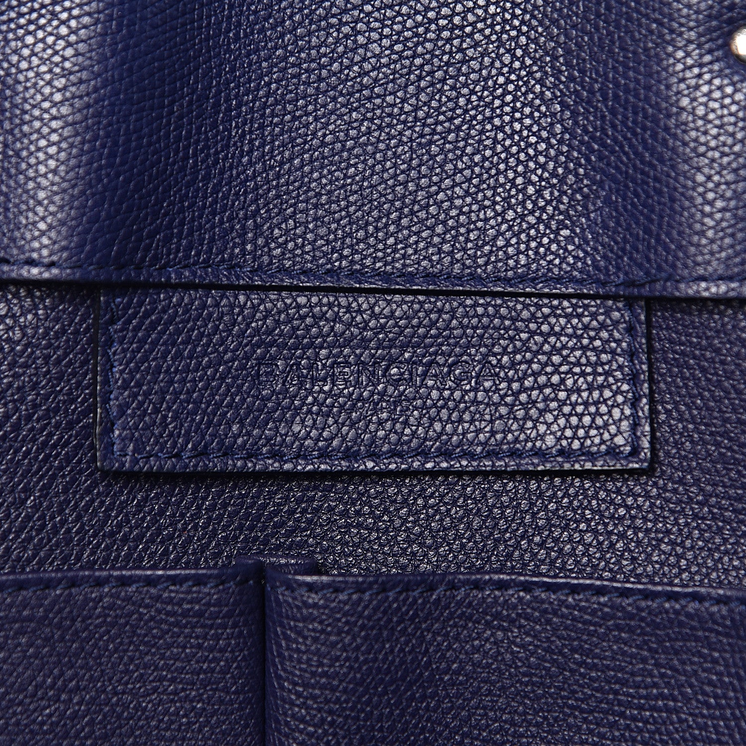 Balenciaga Calfskin Papier A4 Zip Around Plate Tote Bleu Indigo 6 of 20
