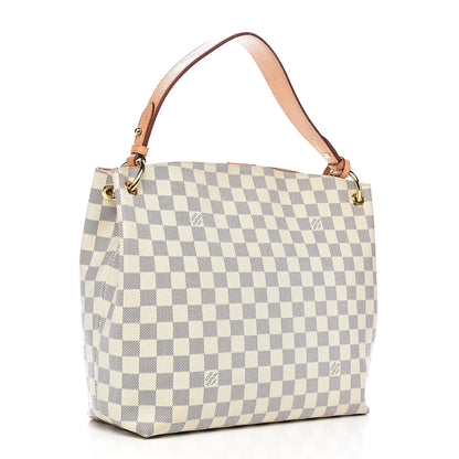Louis Vuitton Damier Azur Graceful PM Rose Ballerine 3 of 14