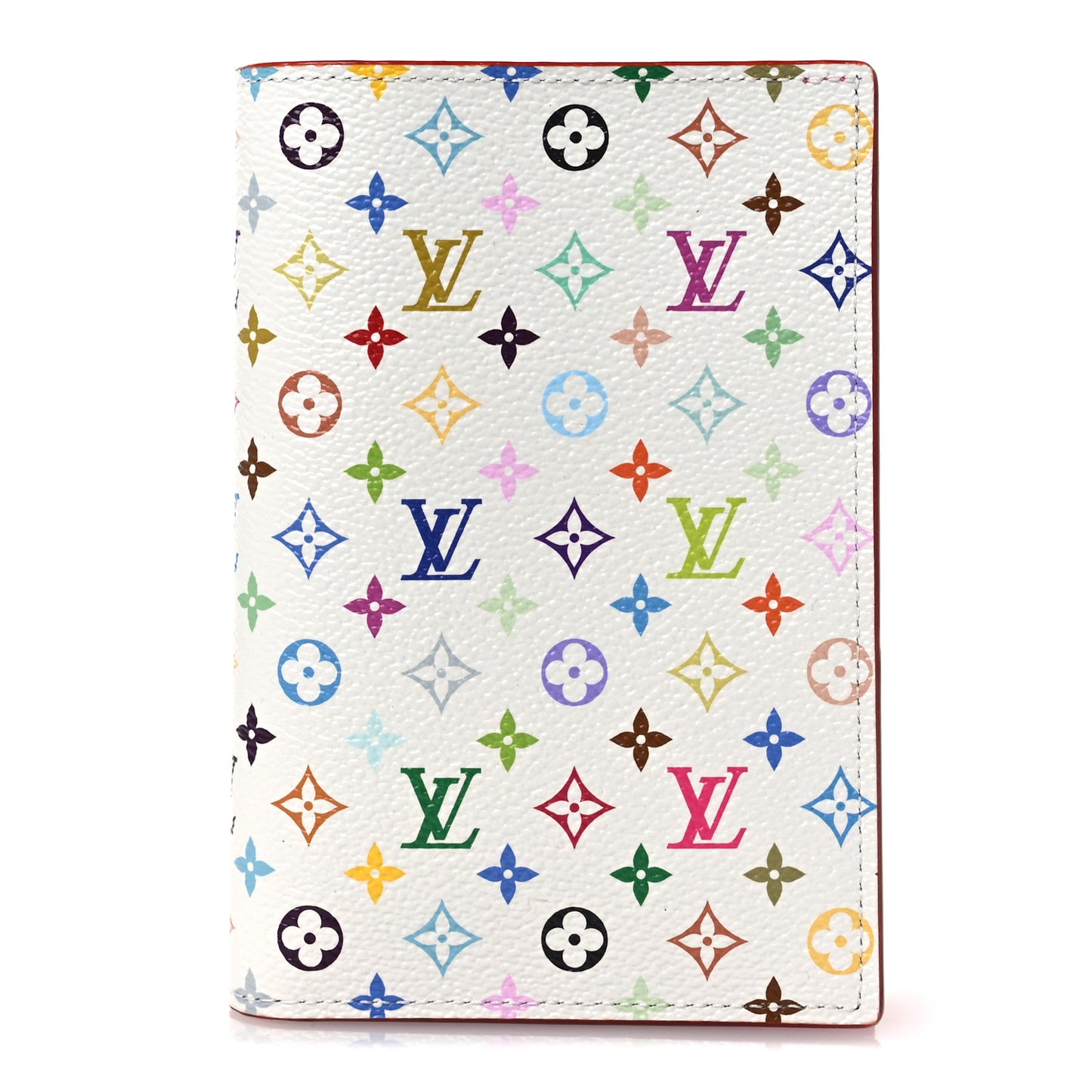LV X TM Monogram Multicolor Passport Cover White