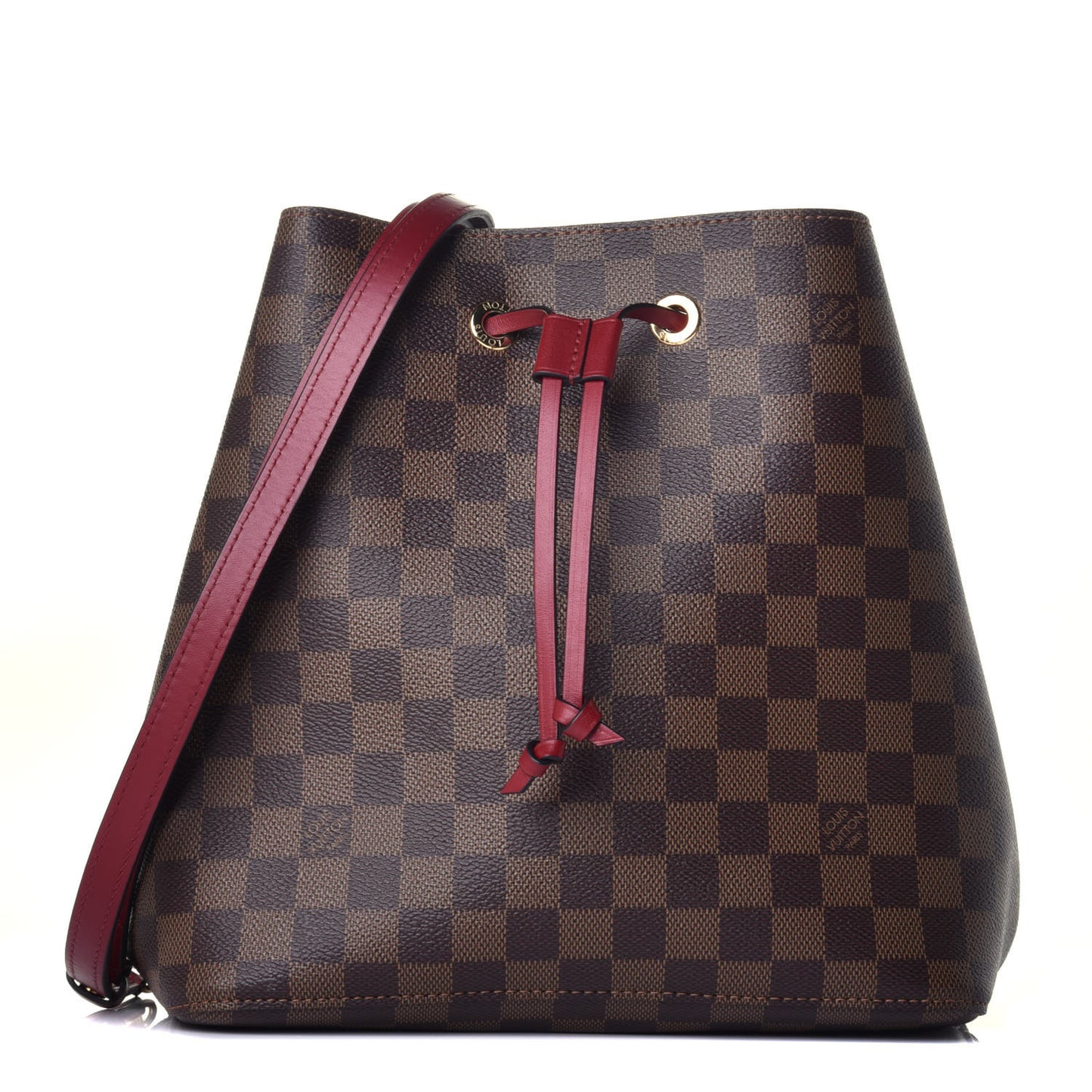 Damier Ebene Neonoe MM Cherry Berry