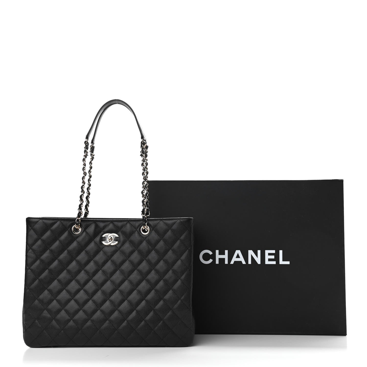 Chanel Caviar Quilted Large Shopping Tote Black 11 of 11