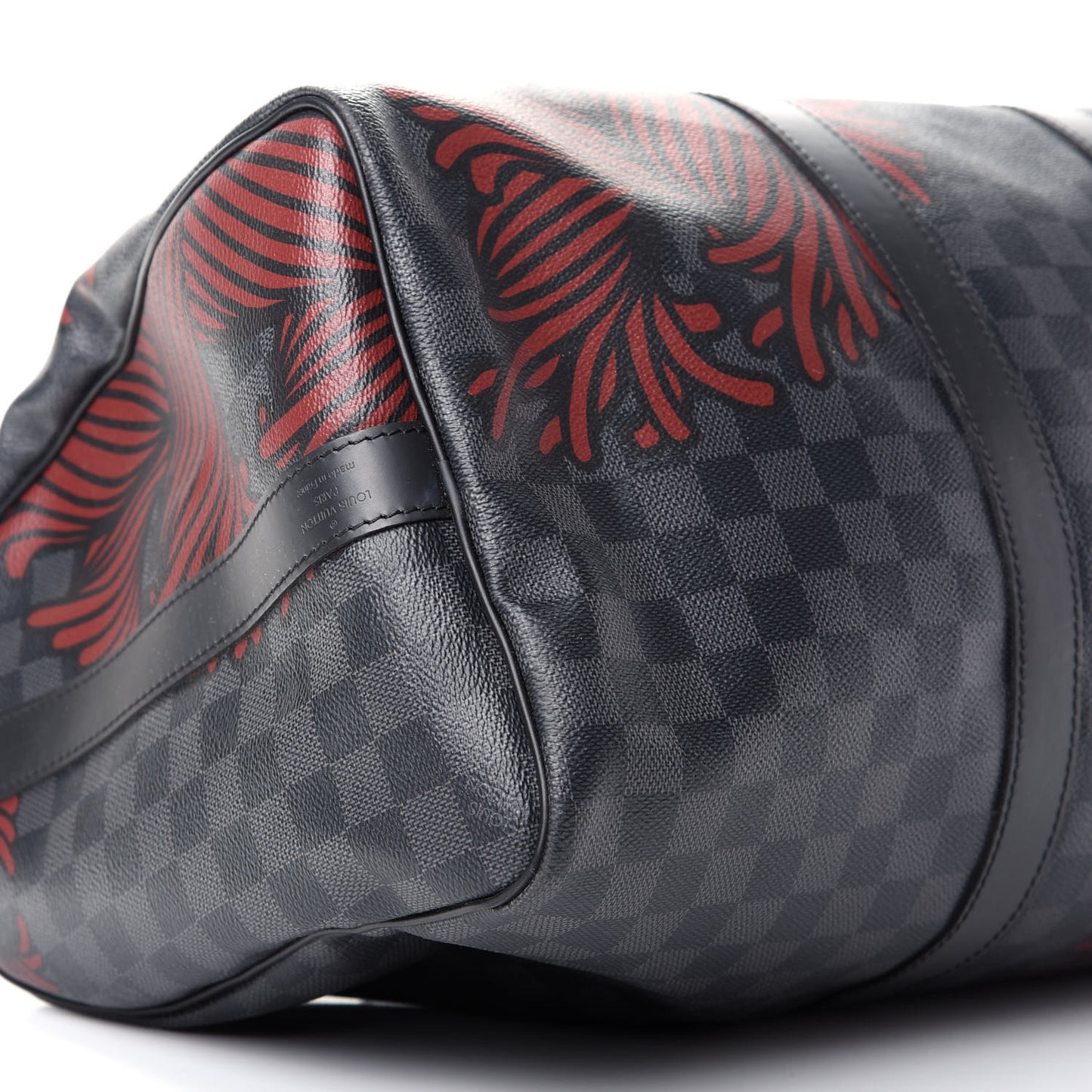 Damier Graphite Rope Keepall Bandouliere 45 Red