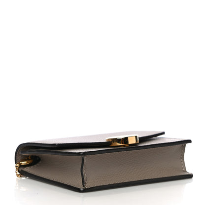 Fendi Vitello Cruise F is Fendi Geometric Flap Wallet on Chain Tortora 4 of 11