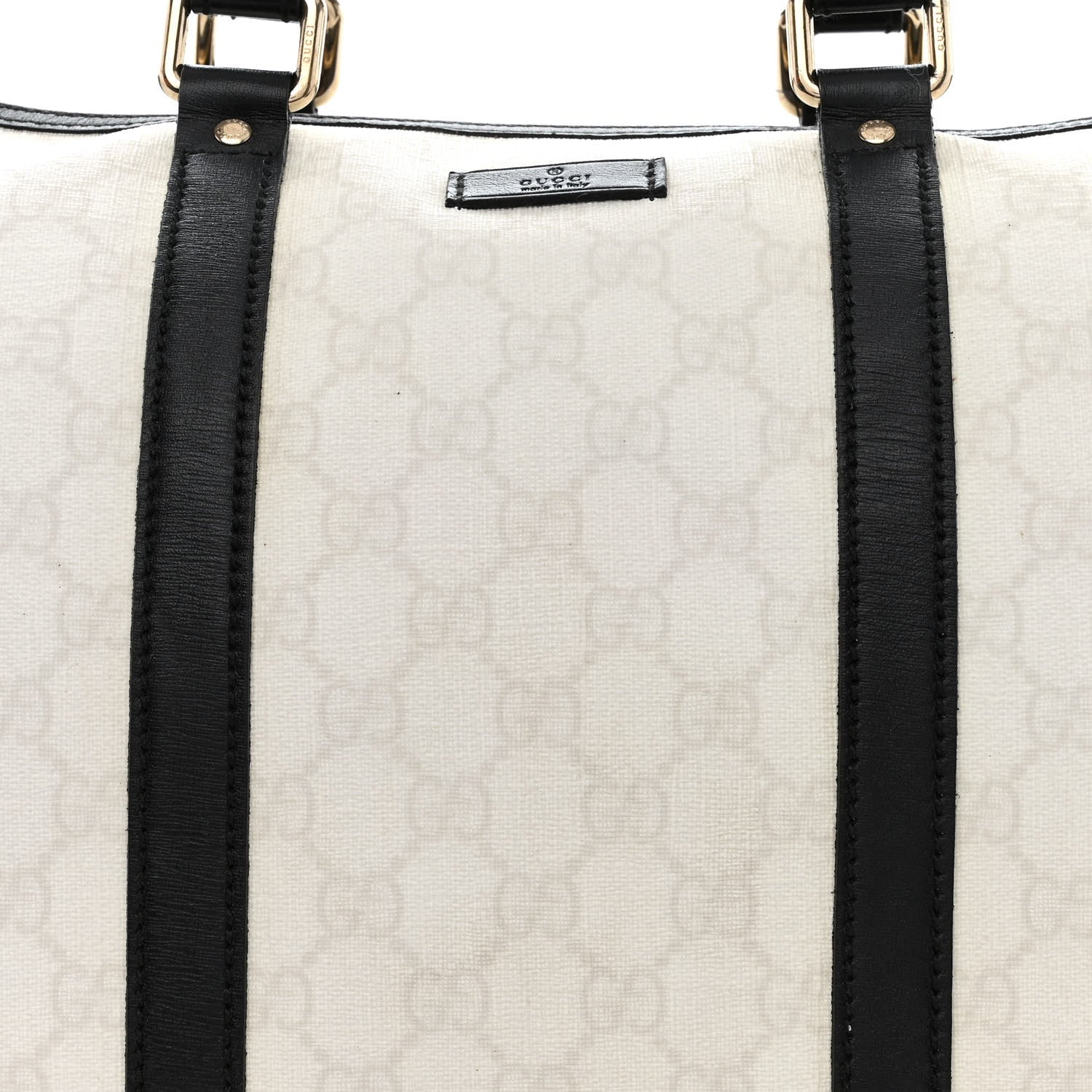 Gucci GG Plus Monogram Medium Joy Boston White Black 8 of 11