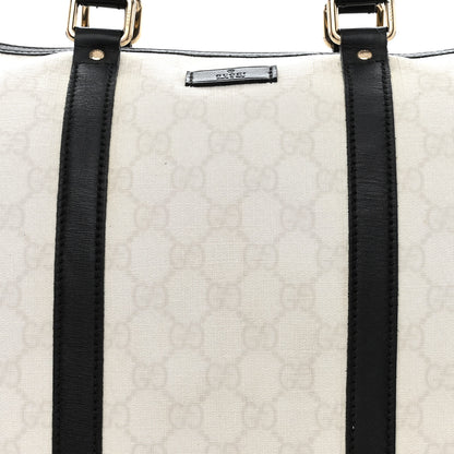 Gucci GG Plus Monogram Medium Joy Boston White Black 8 of 11