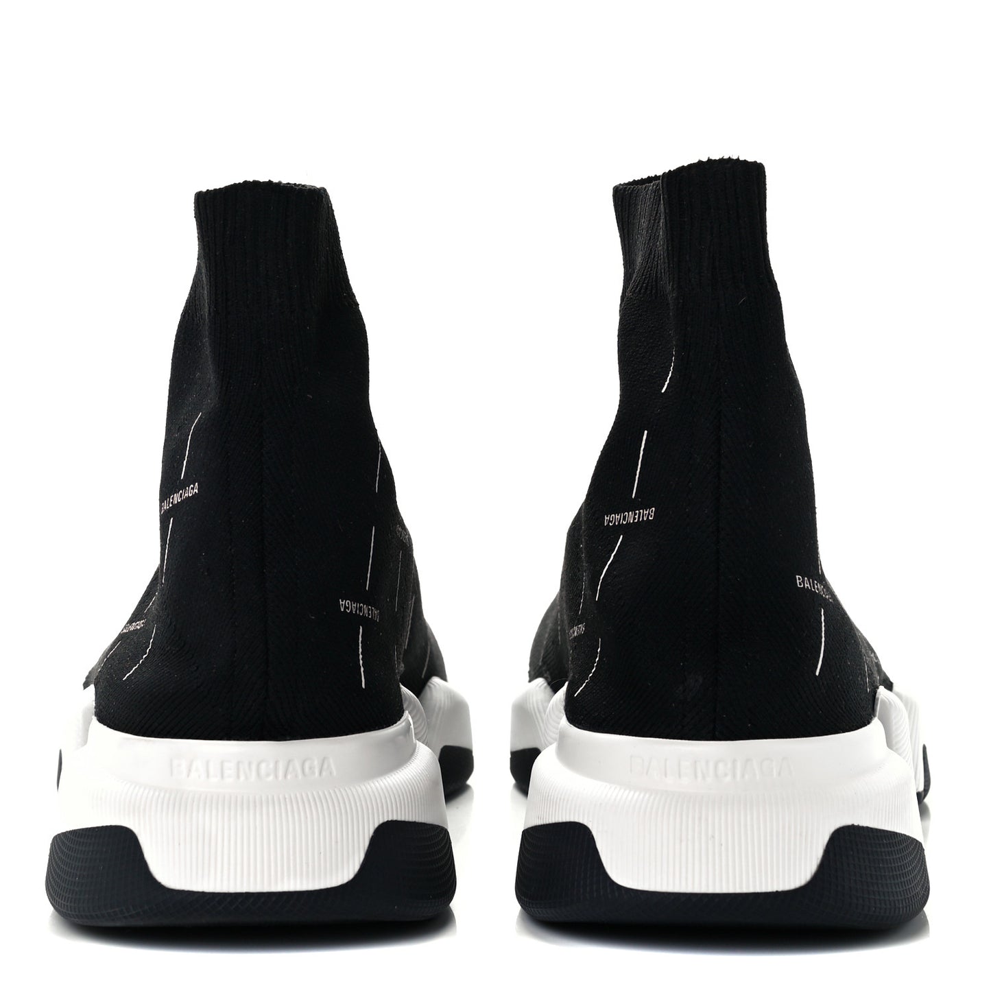 Technical 3D Recycled Knit Allover Logo Licence Print Mens Speed 2.0 Sneakers 45 Black White