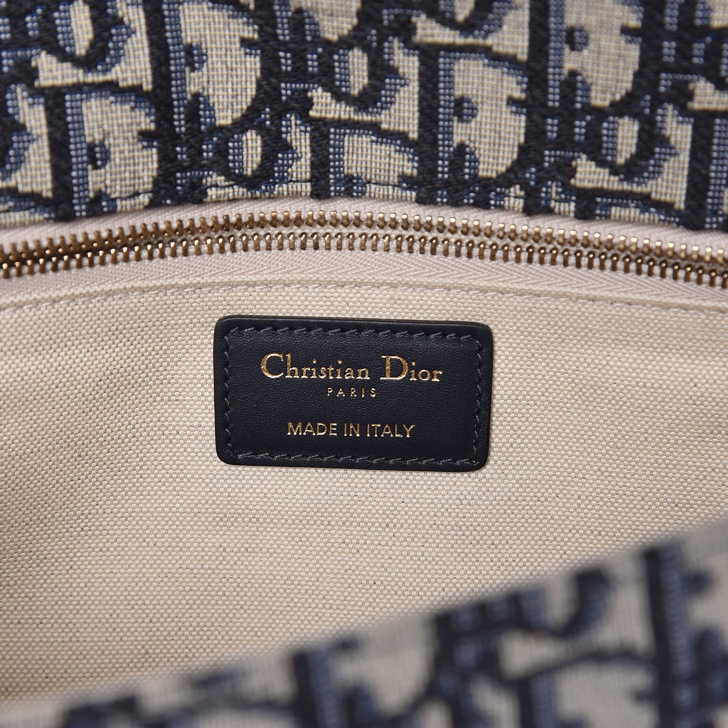 Christian Dior Oblique DiorAddict Flap Bag Navy Blue 6 of 12