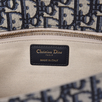 Christian Dior Oblique DiorAddict Flap Bag Navy Blue 6 of 12
