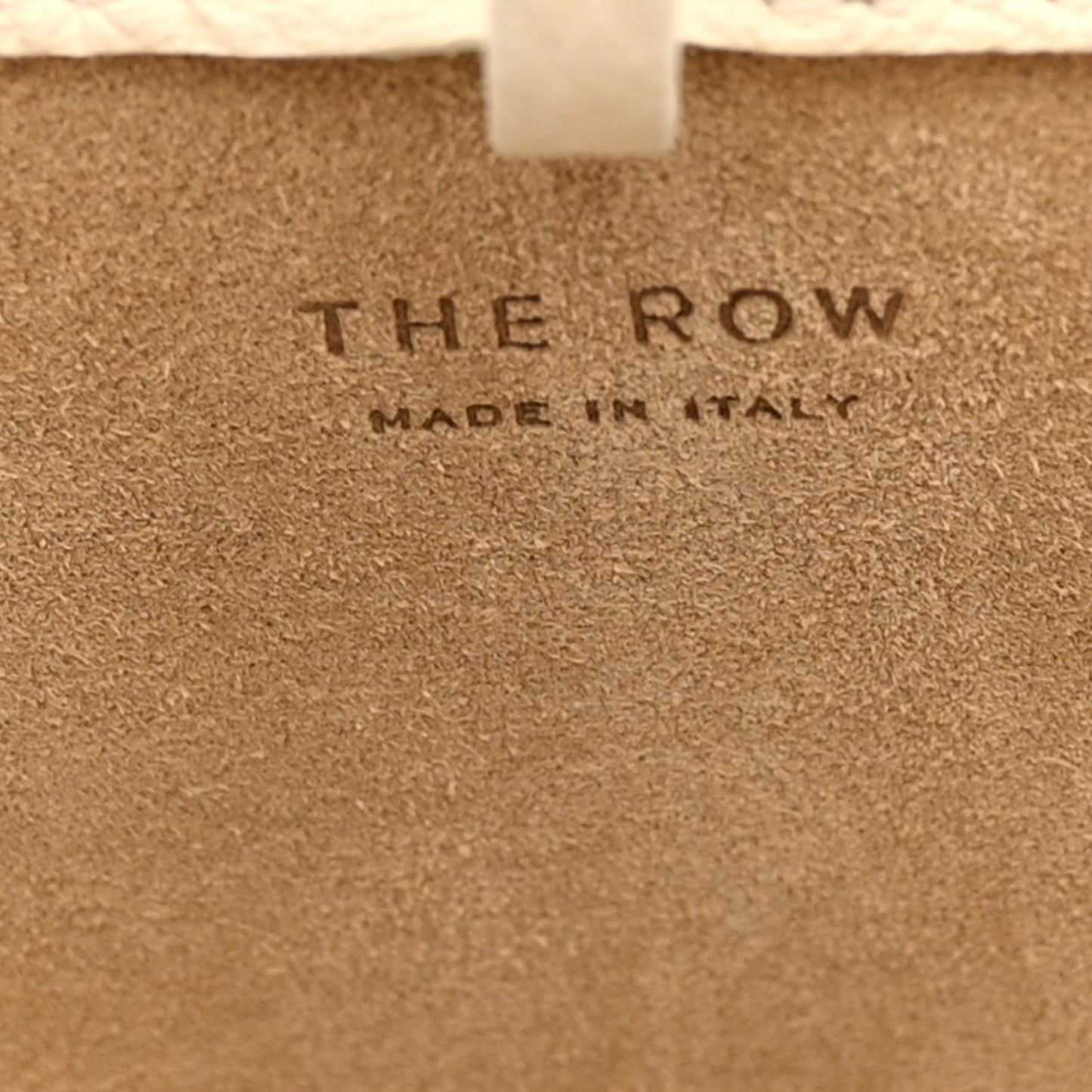 Grained Calfskin Small N/S Park Tote Ivory