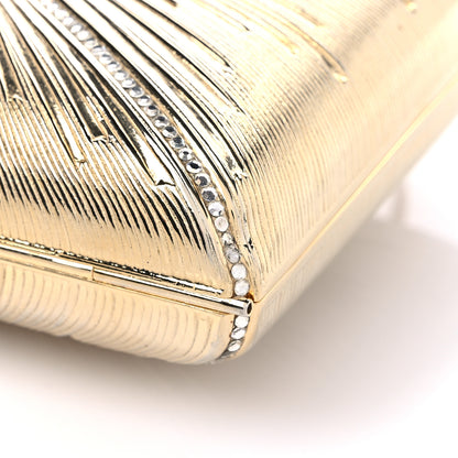 Judith Leiber Swarovski Crystal Minaudiere Clutch Gold 10 of 10