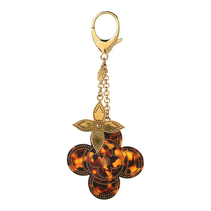 Louis Vuitton Stipply Flower Bag Charm Tortoise 1 of 4