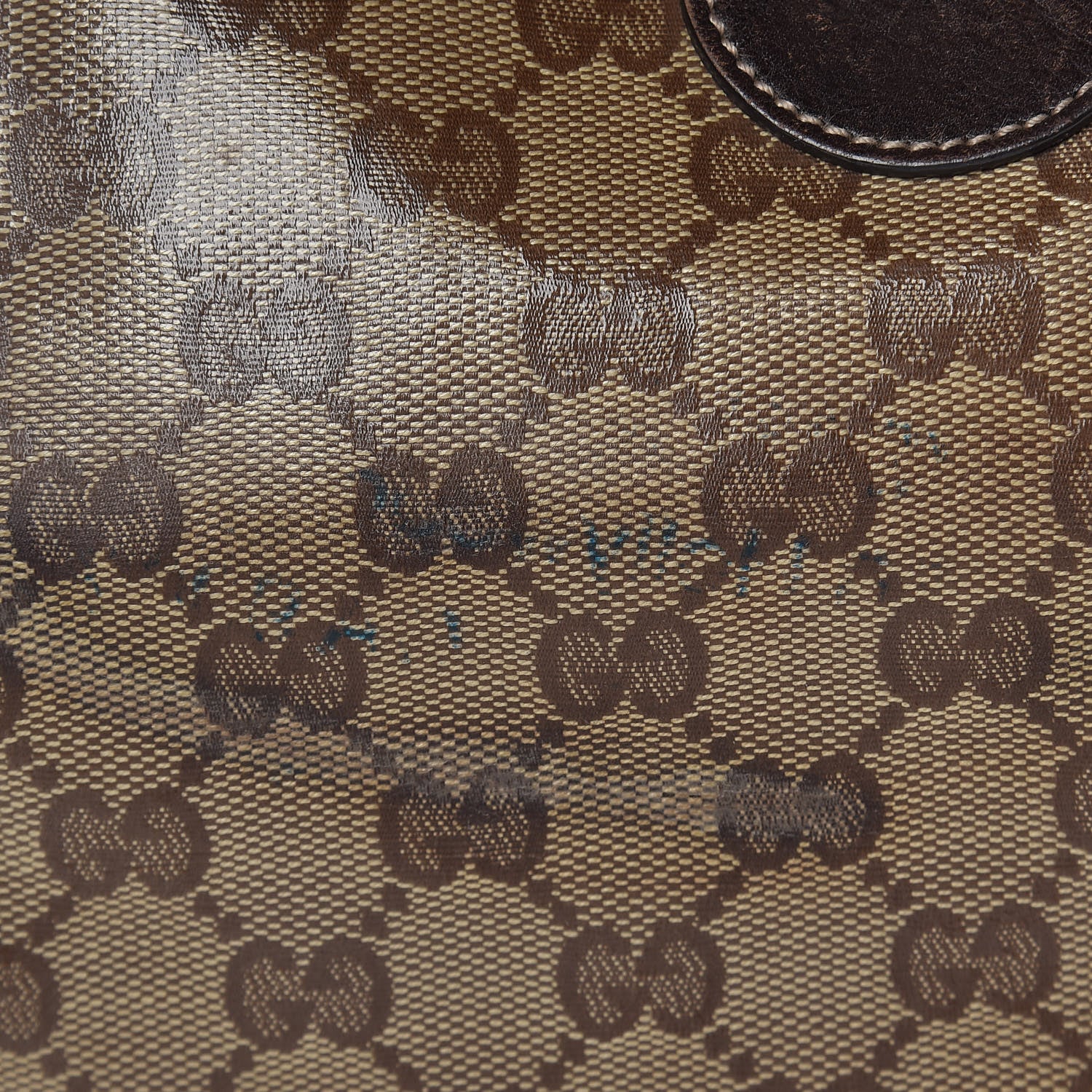 Gucci Crystal Monogram Duchessa Flap Shoulder Bag Dark Brown 13 of 19