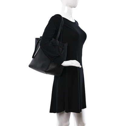 Celine Soft Grained Calfskin Small Belt Cabas Phantom Black 2 of 8