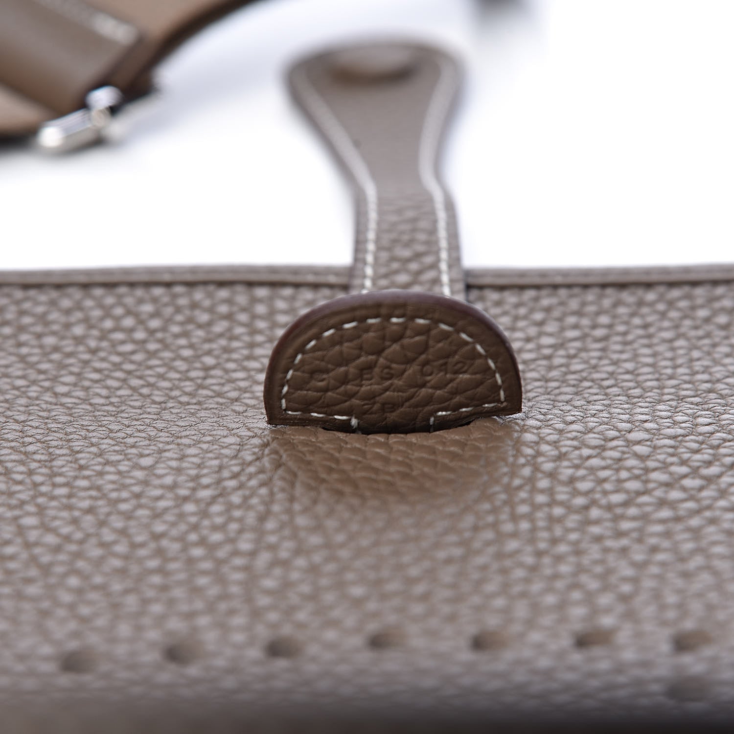 Hermes Taurillon Clemence Evelyne III PM Etoupe 7 of 11