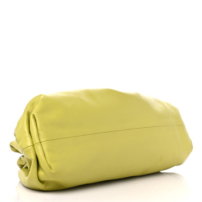 Bottega Veneta Smooth Butter Calf The Pouch Oversized Clutch Kiwi 4 of 12