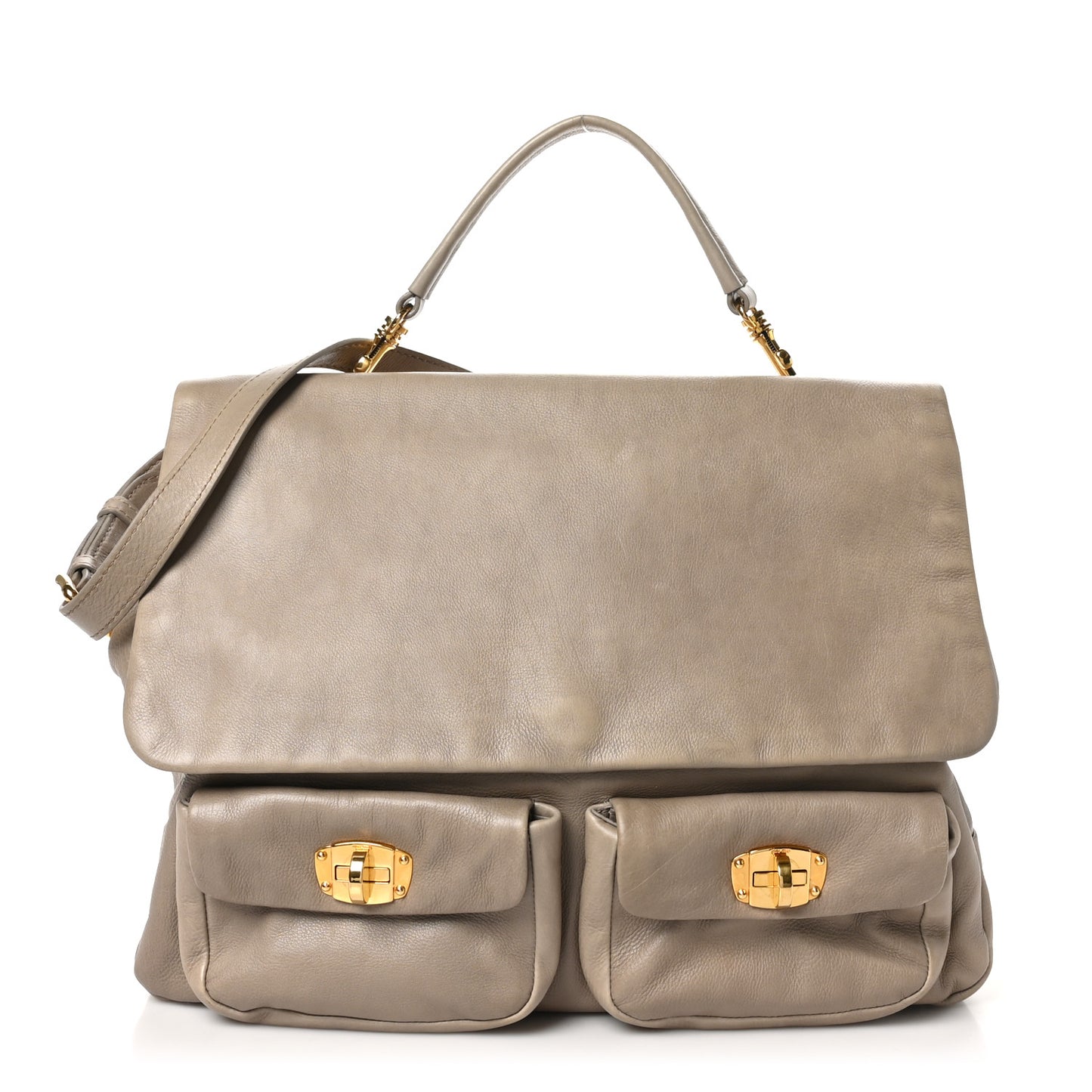 Goatskin Shoulder Bag Pomice