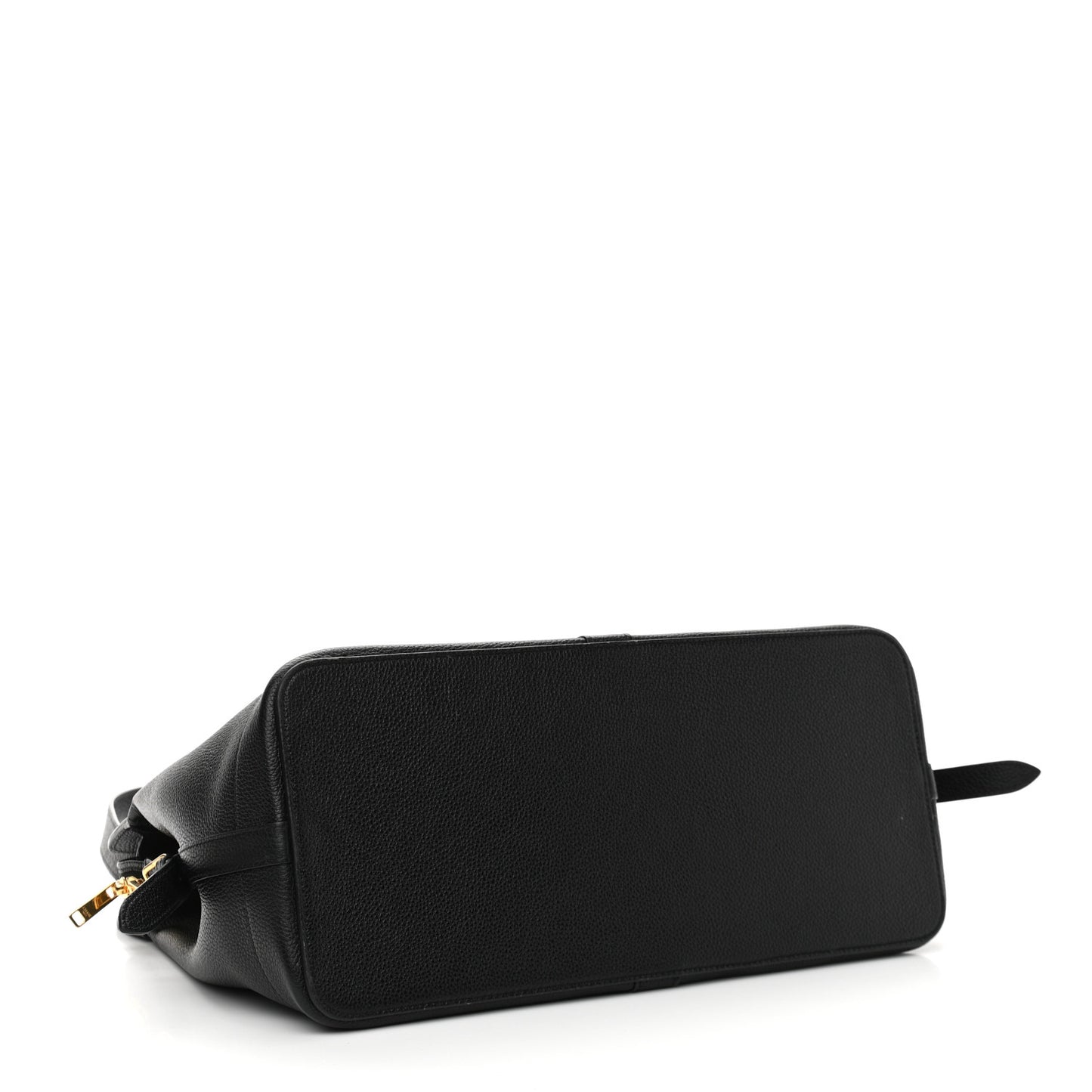 Grained Calfskin Medium Cabas De France Black