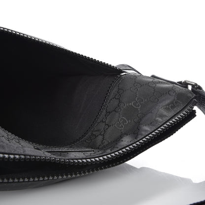 Gucci Nylon Monogram Medium Flat Messenger Bag Black 4 of 10
