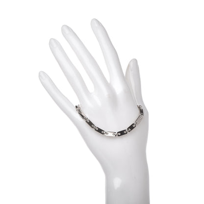Cartier 18K White Gold Fidelity Heart Key Bracelet 2 of 5