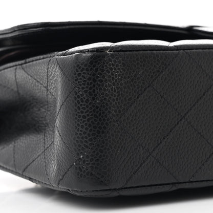 Chanel Caviar Quilted Medium Double Flap Black 9 of 10