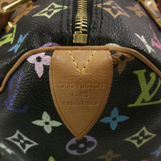 Louis Vuitton Monogram Multicolor Speedy 30 Black 6 of 9