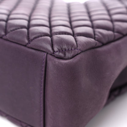 Chanel Iridescent Calfskin New Bubble Quilt Small Tote Plum 9 of 12