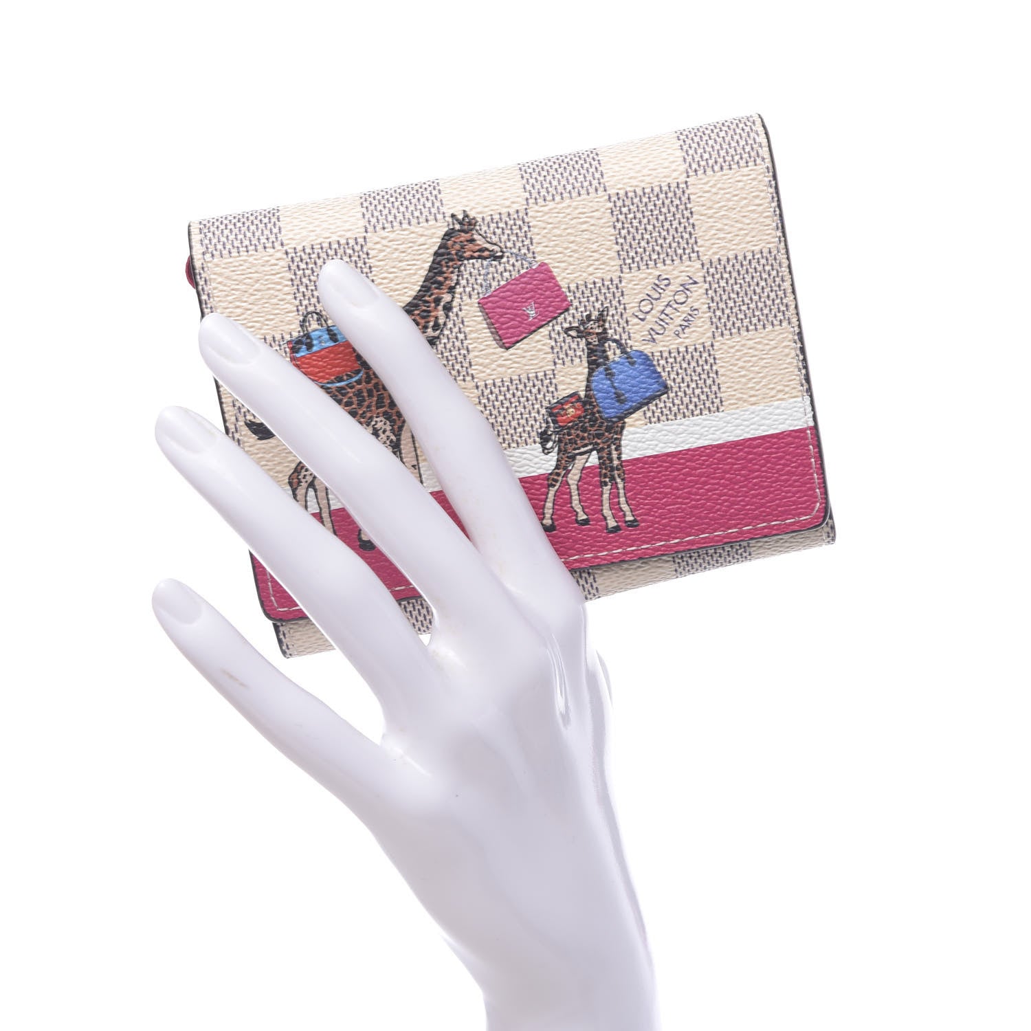 Louis Vuitton Damier Azur 2017 Christmas Animation Victorine Wallet 2 of 7