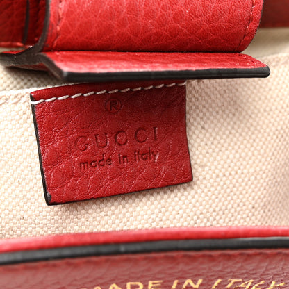 Gucci Calfskin Mini Bamboo Shopper Tote Red 6 of 10