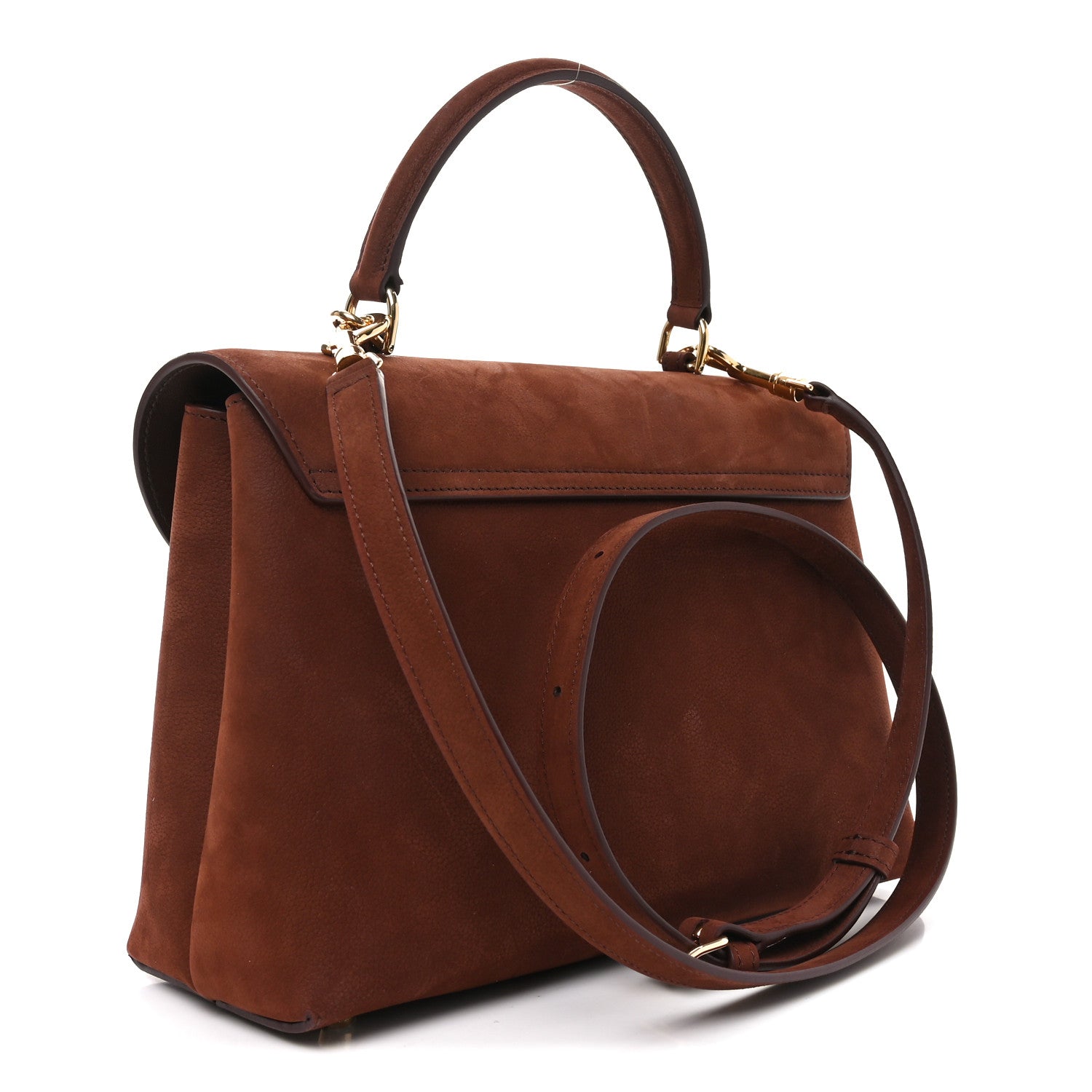Celine Grained Nubuck Calfskin Medium Nino Chestnut 1764080