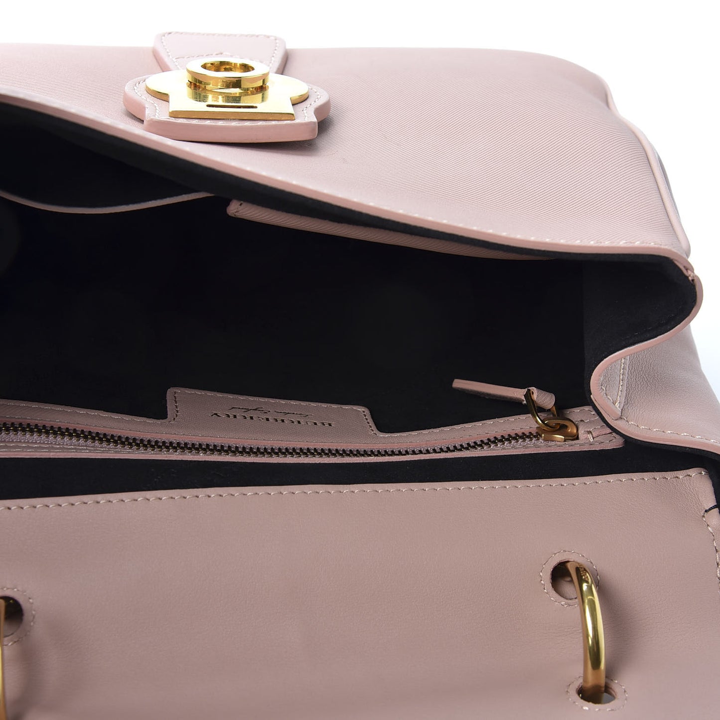 Trench Calfskin Medium DK88 Top Handle Bag Ash Rose