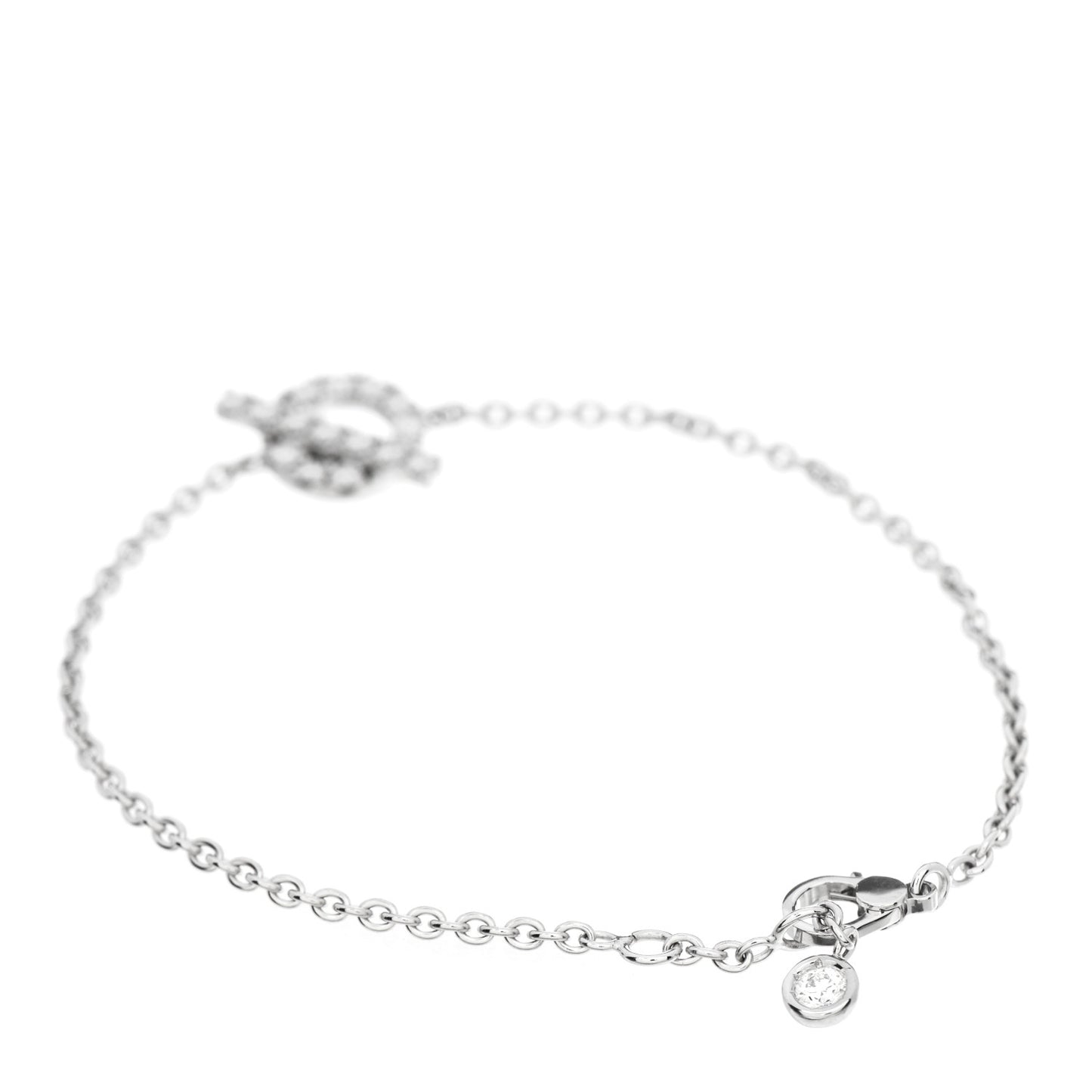 18K White Gold Diamond Finesse Bracelet ST