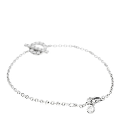 Hermes 18K White Gold Diamond Finesse Bracelet ST 2 of 4