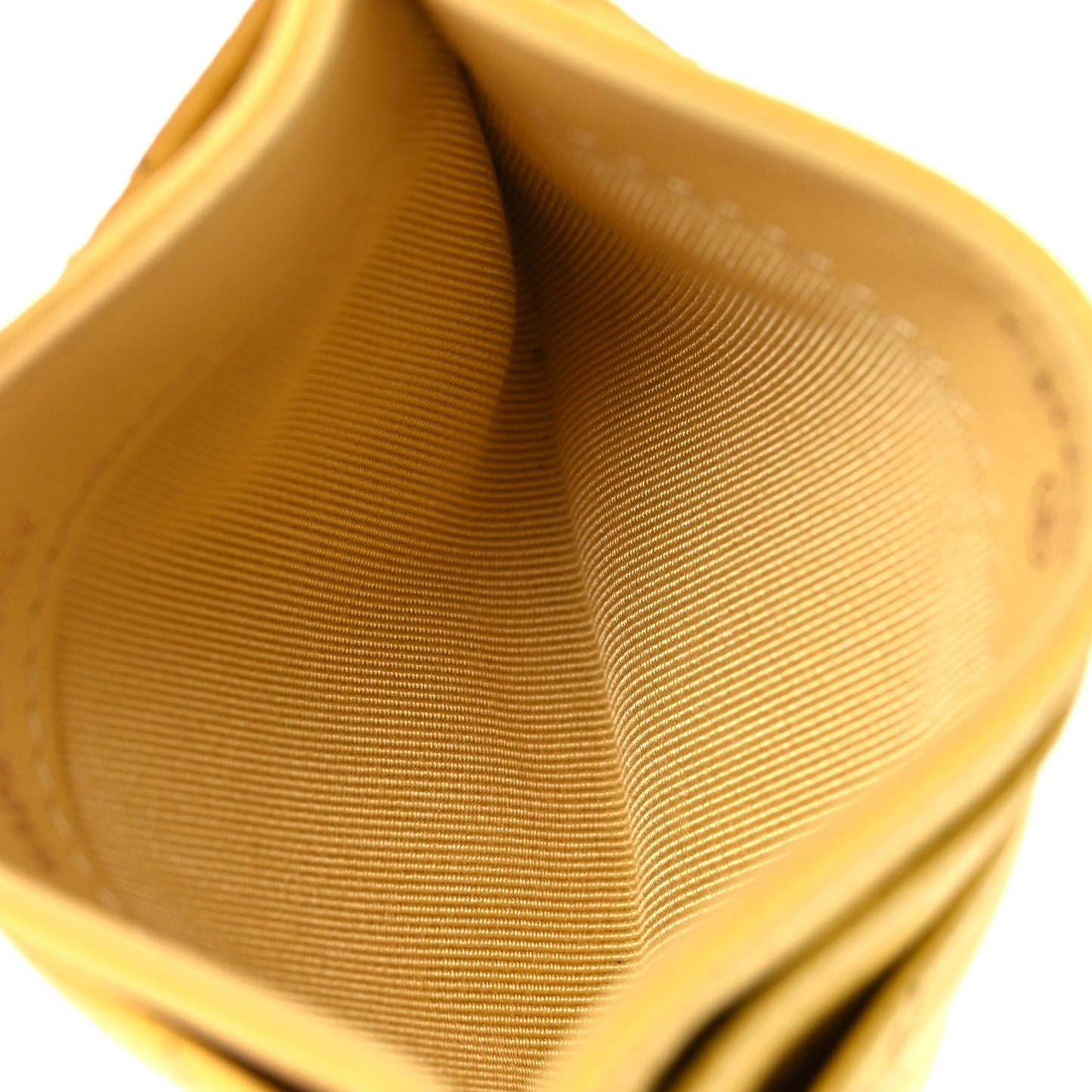 Caviar Quilted Card Holder Yellow