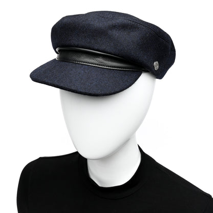 Hermes Wool Flannel Embroidered Womens Cabourg En Finesse Cap 58 2 of 8