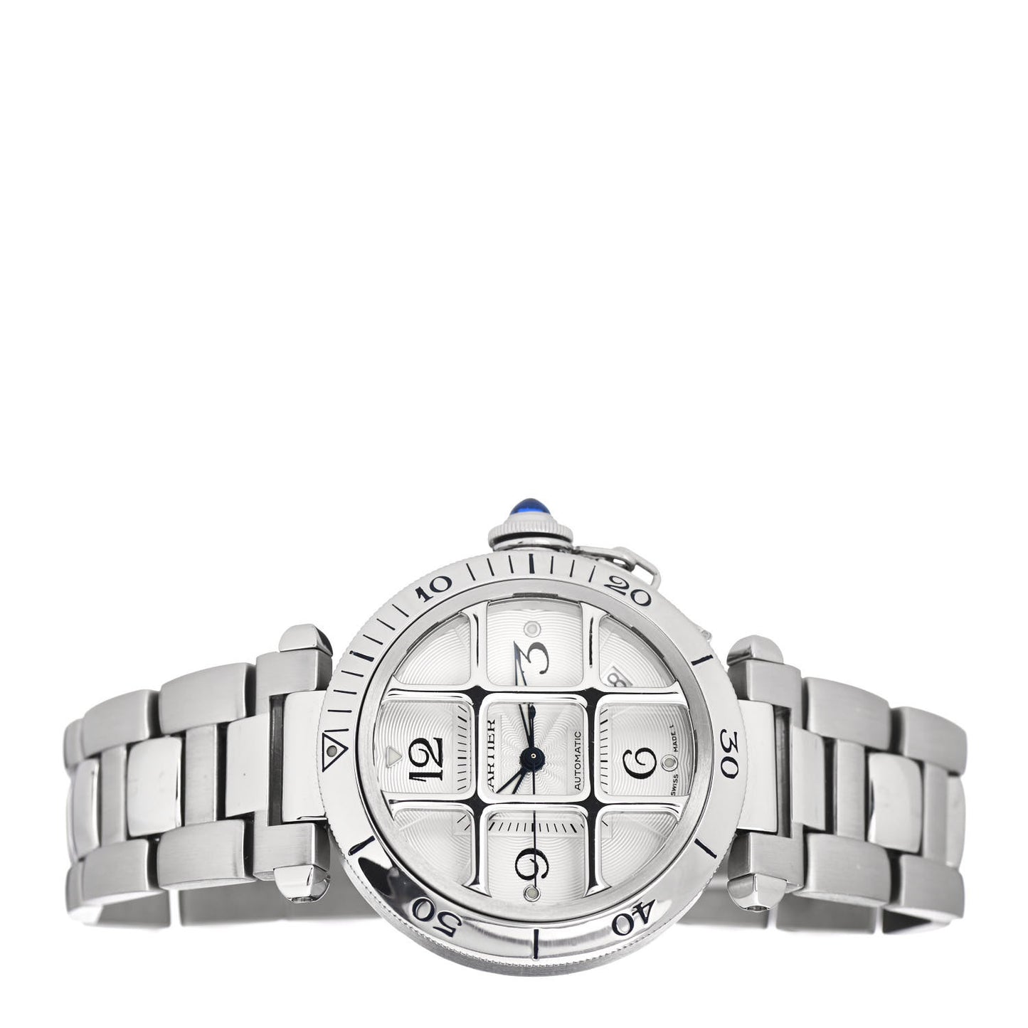 Stainless Steel 38mm Pasha C Grille Automatic Watch