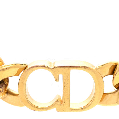 Christian Dior Metal CD Choker Necklace Gold 4 of 6