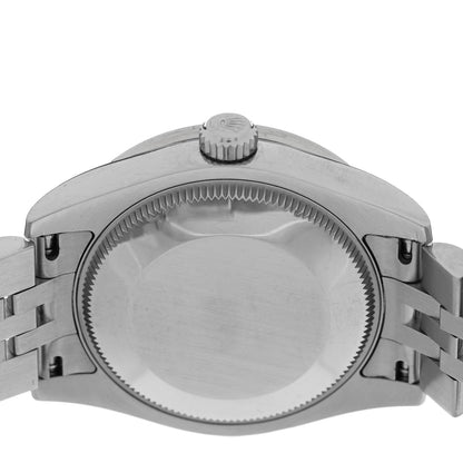 Rolex Stainless Steel 18K White Gold Diamond Mother of Pearl 31mm Oyster Perpetual Datejust Watch Roman 178384 4 of 5