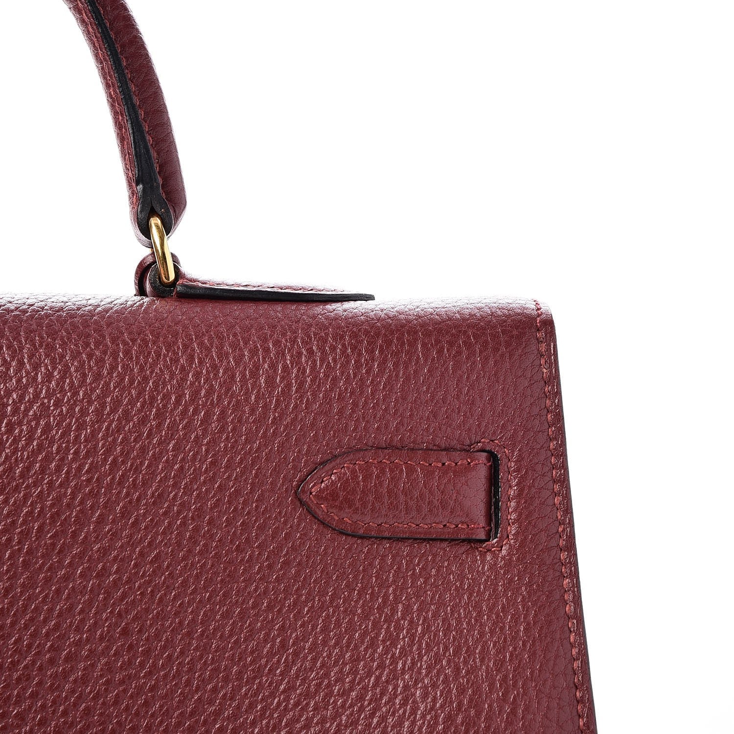 Hermes Fjord Kelly Sellier 35 Rouge H 34 of 36