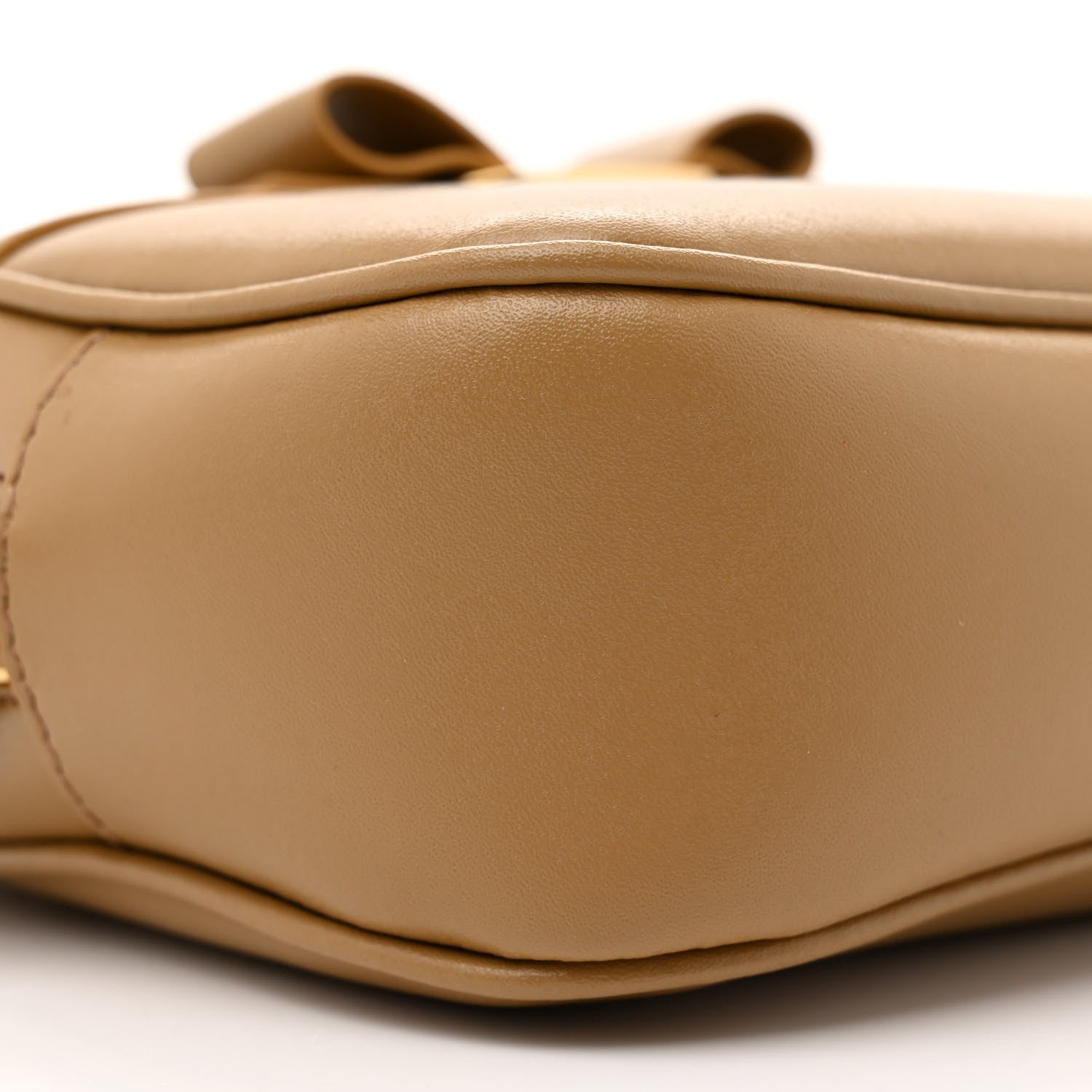 Salvatore Ferragamo Calfskin Vara Bow Camera Bag Beige 9 of 11