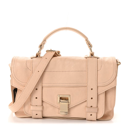 Proenza Schouler Lambskin Tiny PS1 Satchel Nude 1 of 9