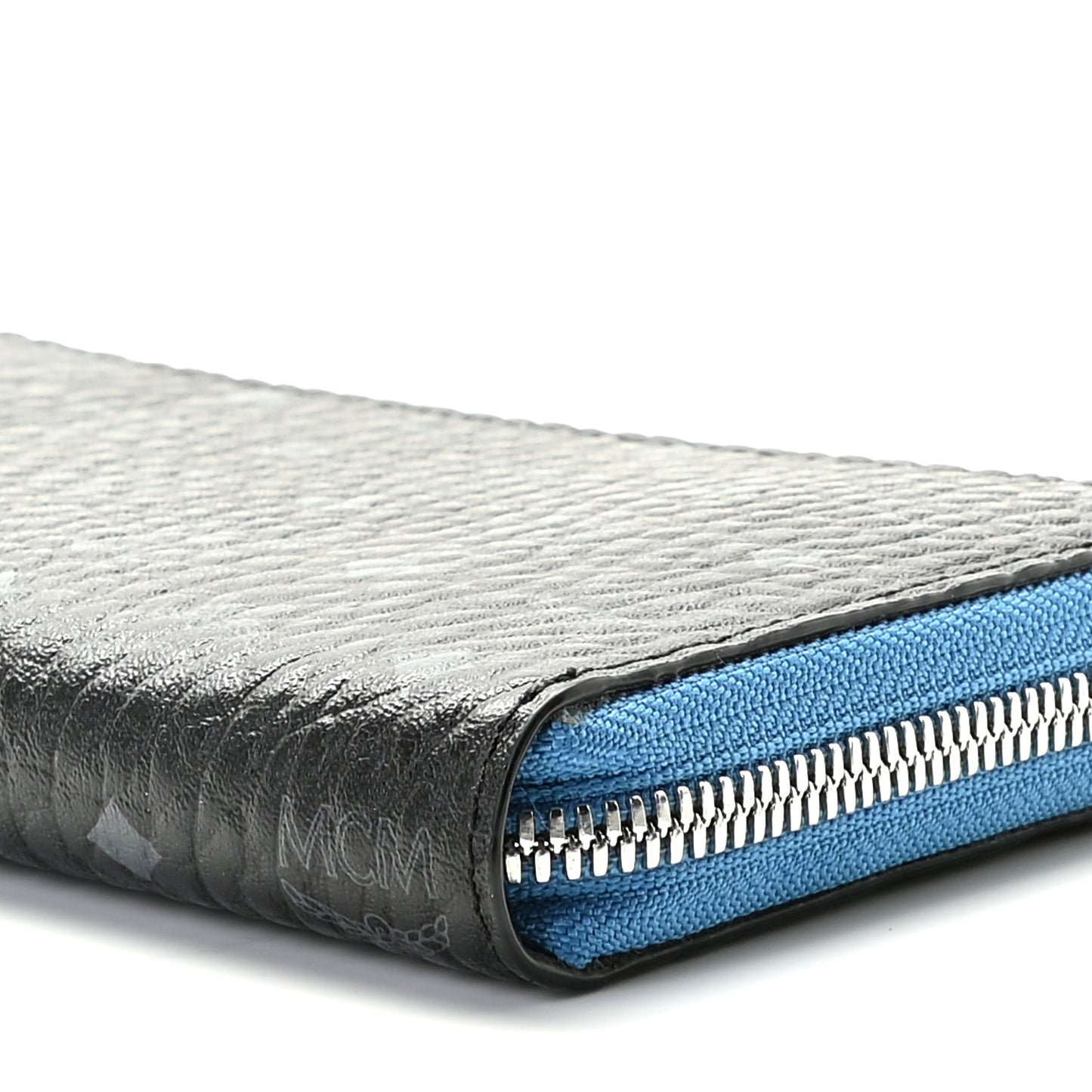 Visetos Large Zip Around Wallet Black Blue