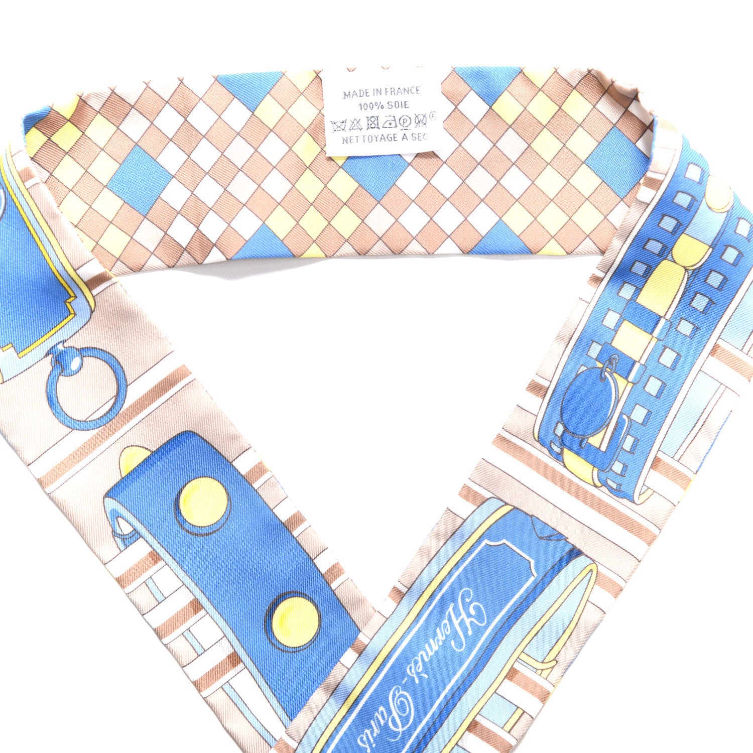 Hermes Silk Colliers De Chiens Remix Twilly 2 of 3