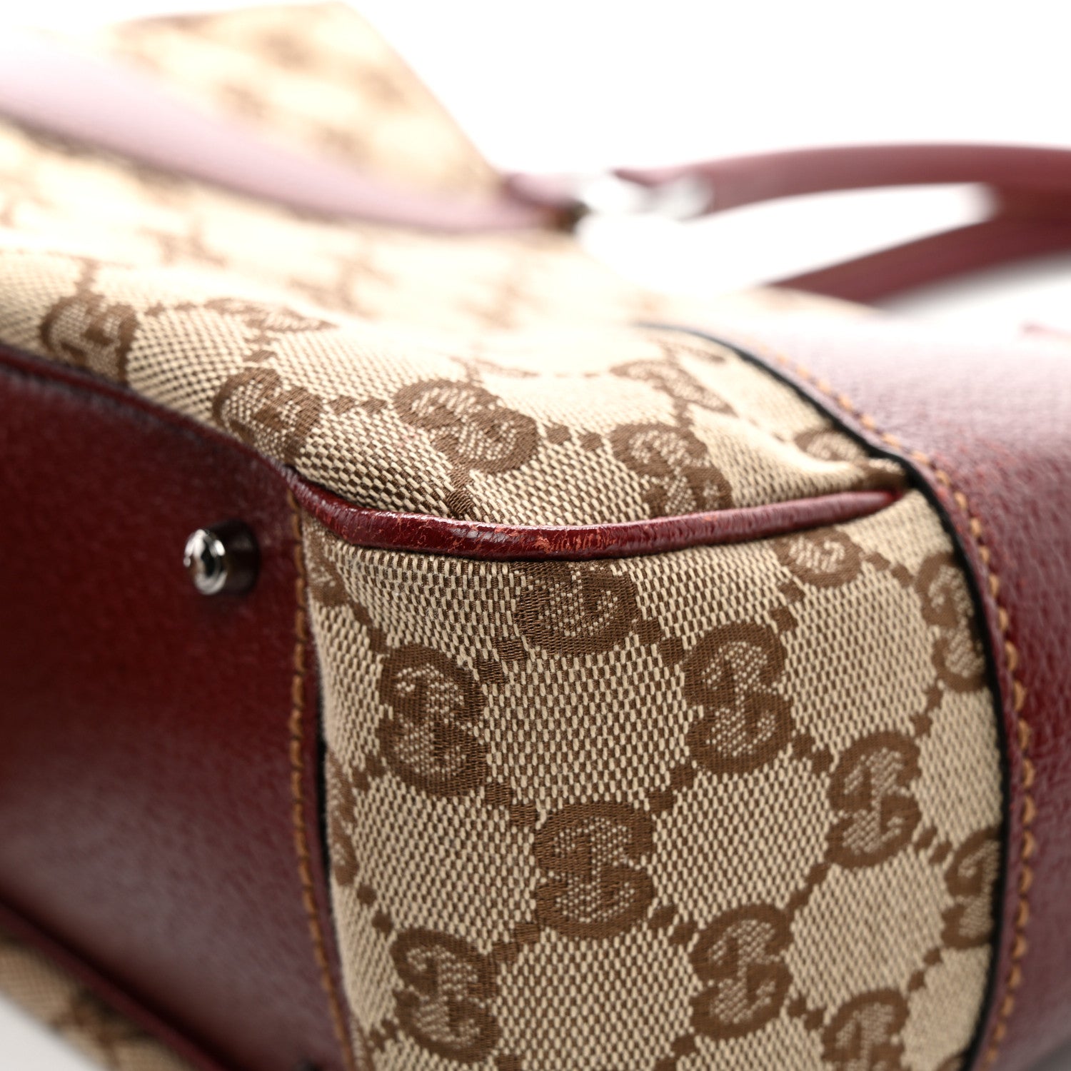 Gucci Monogram Shoulder Bag Red 11 of 12