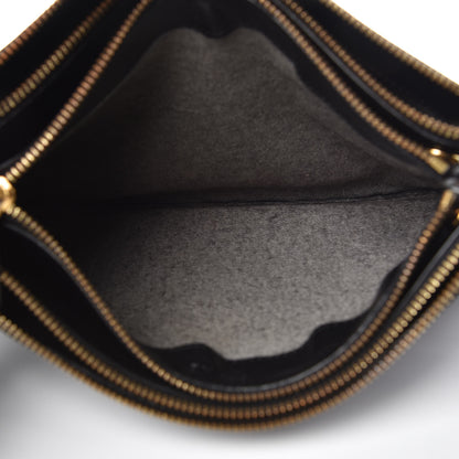 Celine Lambskin Small Trio Crossbody Bag Black 6 of 16