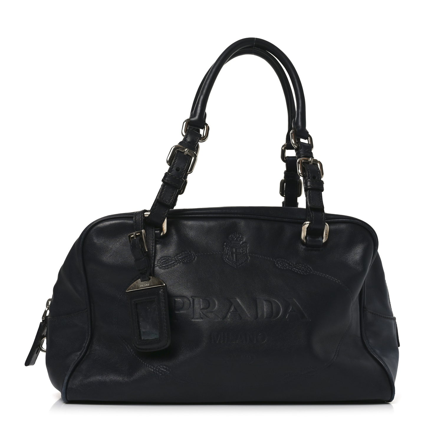 Box Embossed Logo Bowler Black