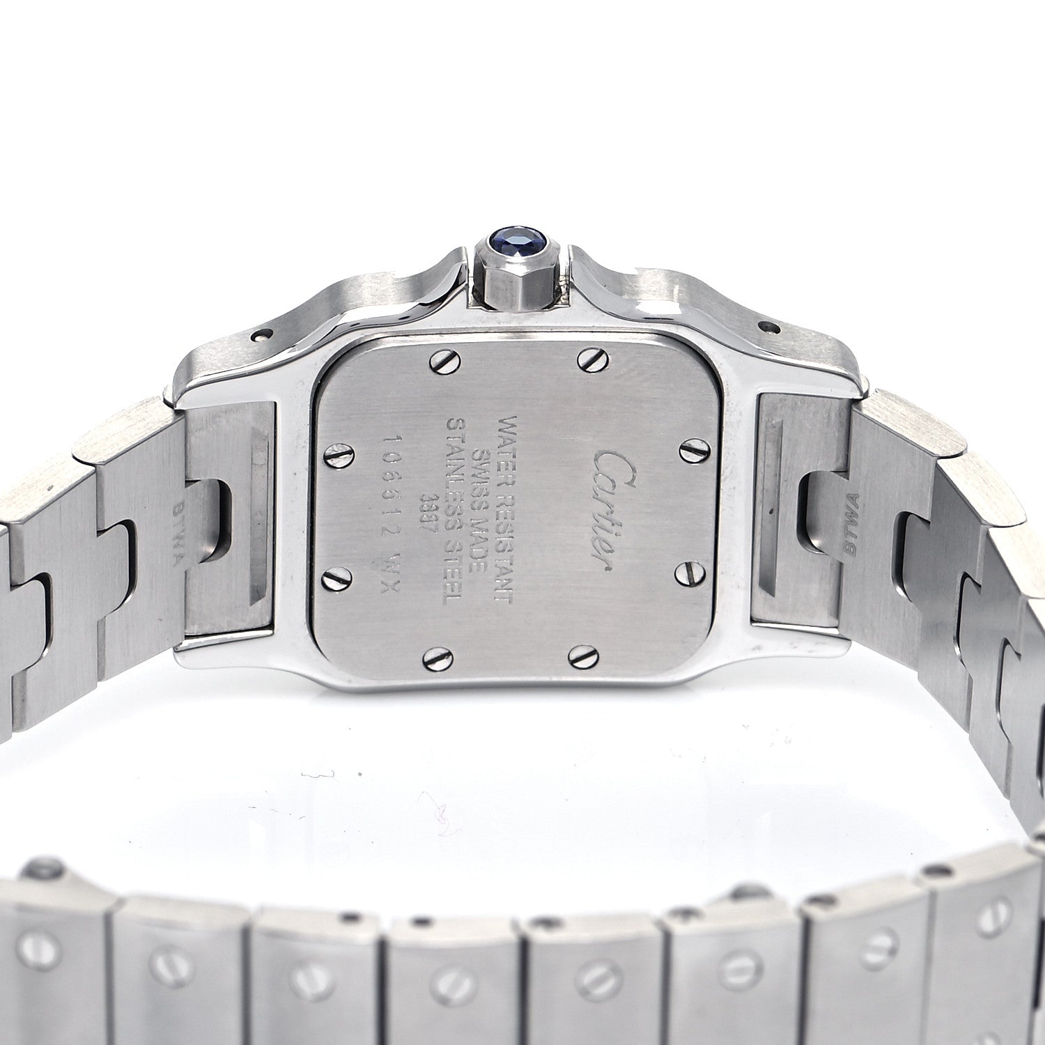 Cartier Stainless Steel 24mm Santos de Cartier Galbee Quartz Watch 4 of 5