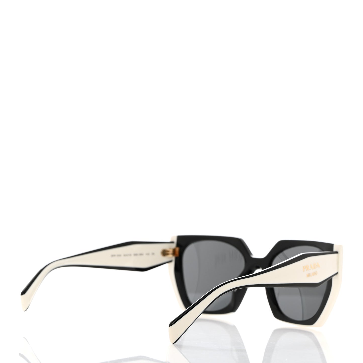 Acetate Sunglasses SPR 15W Black White